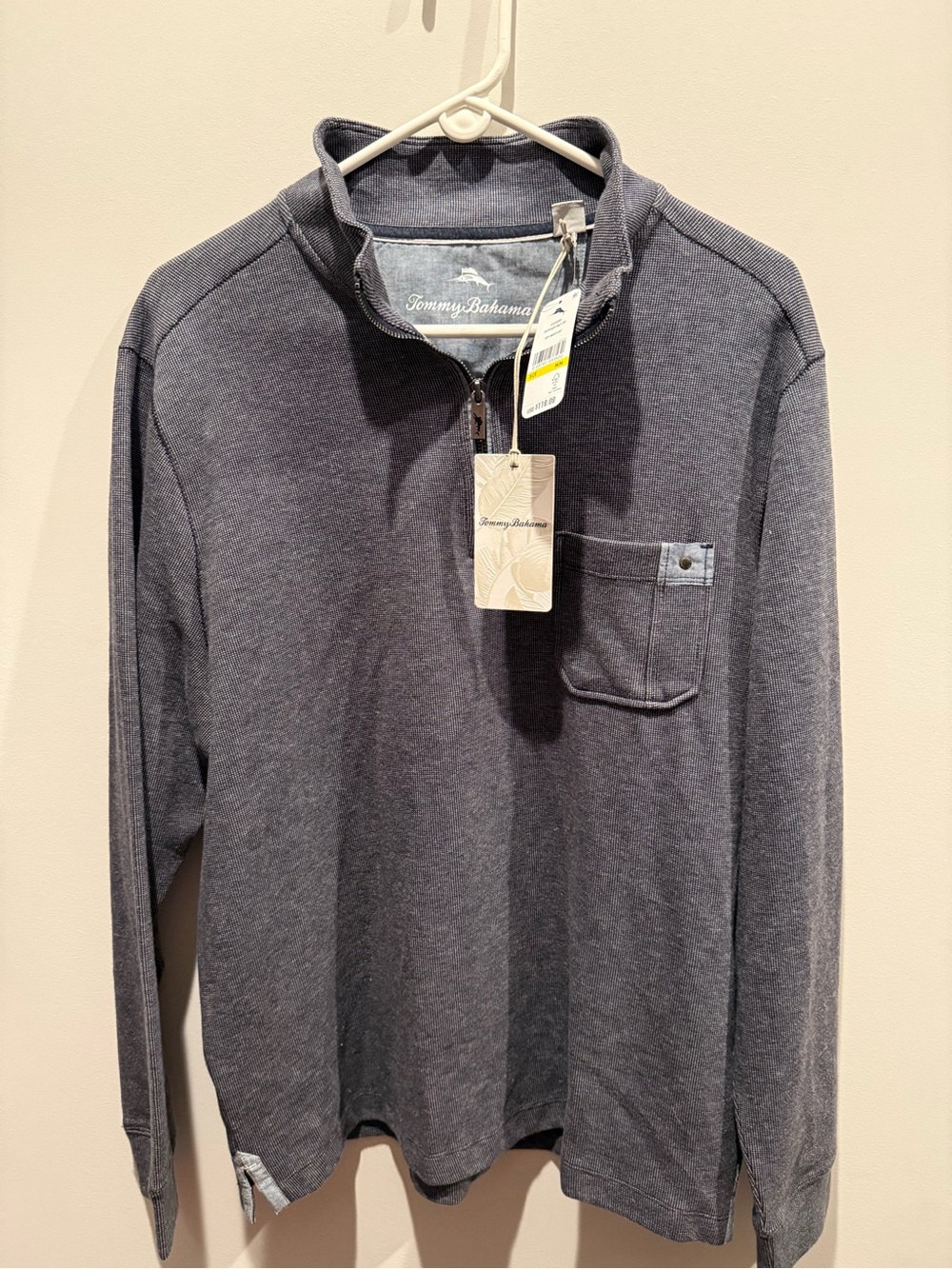 NWT Tommy Bahama quarter zip pullover men’s size medium.